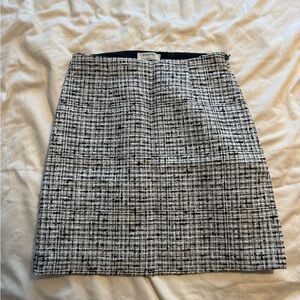 Babaton Black and White Mini Skirt